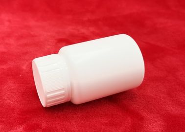 Puste białe plastikowe butelki na kapsułki z tabletkami HDPE o pojemności 120 cm3