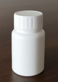 Okrągła plastikowa butelka o pojemności 60 ml, biała butelka leku z korkiem 13,6 g Waga