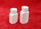 61mm Height White Supplement Bottle , Screw Cap Pill Bottle Storage Containers 