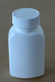 Małe kwadratowe plastikowe butelki Biały kolor dla medycznych pigułek / tabletek
