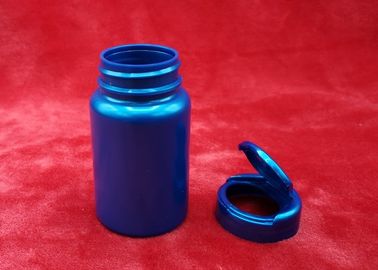 Kolorowe okrągłe plastikowe butelki, butelki farmaceutyczne pigułki łatwe do otwarcia / zamknięcia