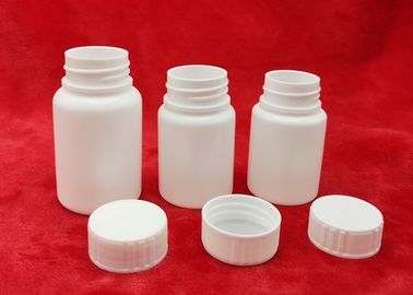65mm Wysokość Okrągłe Plastikowe Butelki Do Pakowania Farmaceutycznego, Butelka Pusta Medycyna HDPE